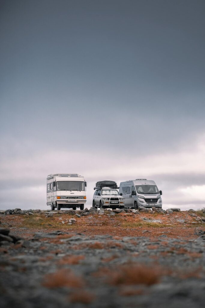 Garée au cap nord en norvège - nordkapp